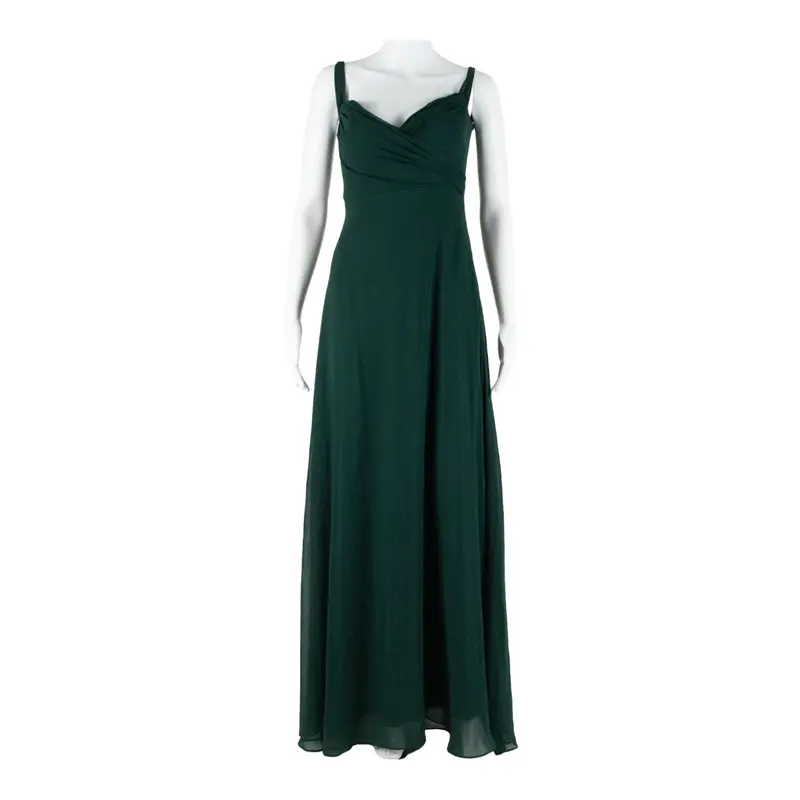 Birdy Gray Womens Maxi Dress Green Sleeveless Long S 1