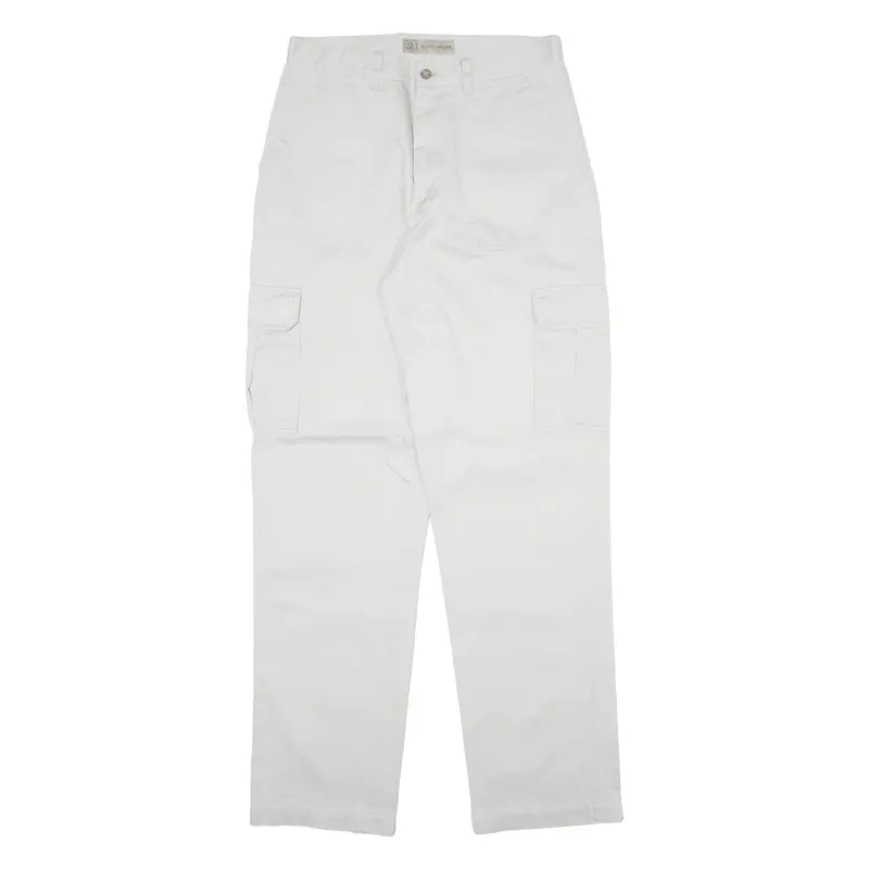 Black & Brown Cargo Mens Trousers Grey Regular Tapered W30 L32 1