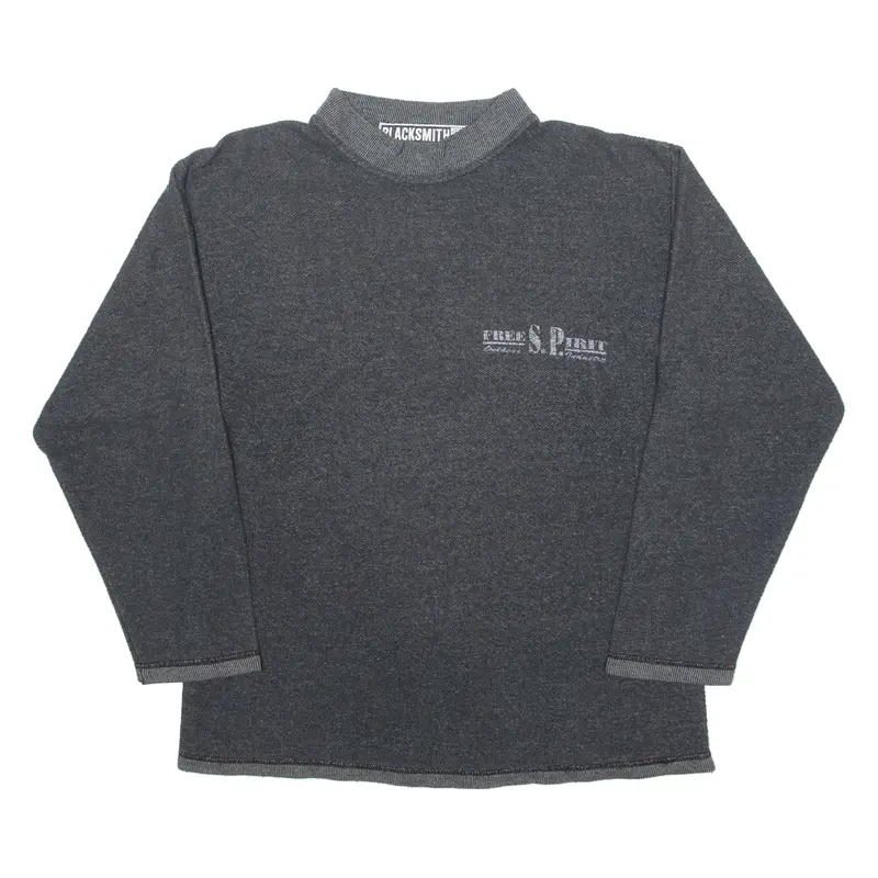 Blacksmith Free Spirit Mens Sweatshirt Grey High Neck S 1