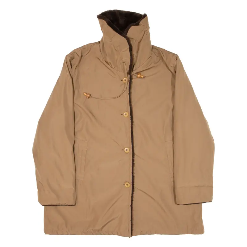 Blue Modys Womens Overcoat Coat Brown L 1