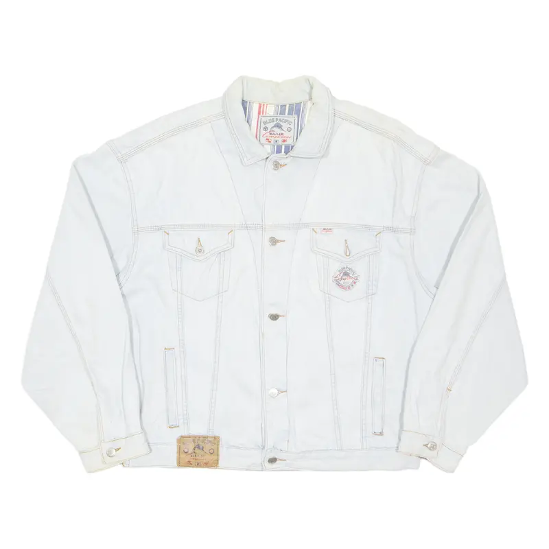 Blue Pacific Mens Denim Jacket Blue L 1