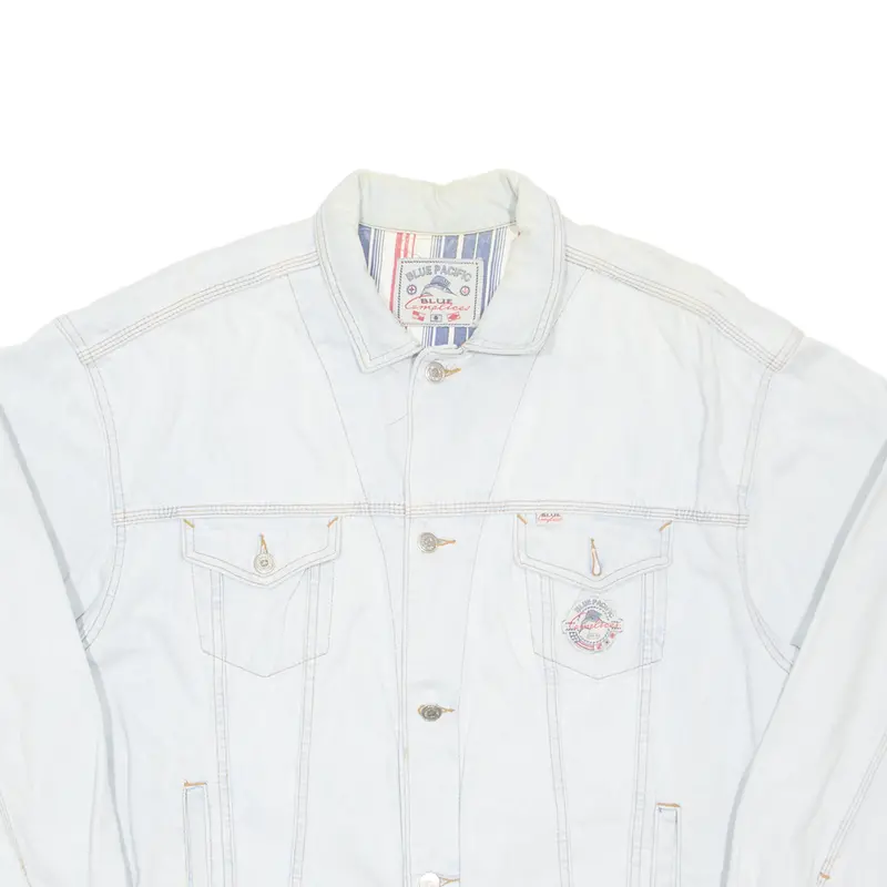 Blue Pacific Mens Denim Jacket Blue L 2