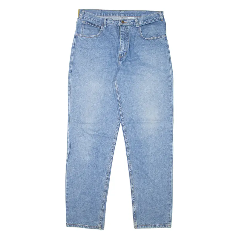 Blue Sea Mens Jeans Blue Regular Tapered Stone Wash W32 L32 1