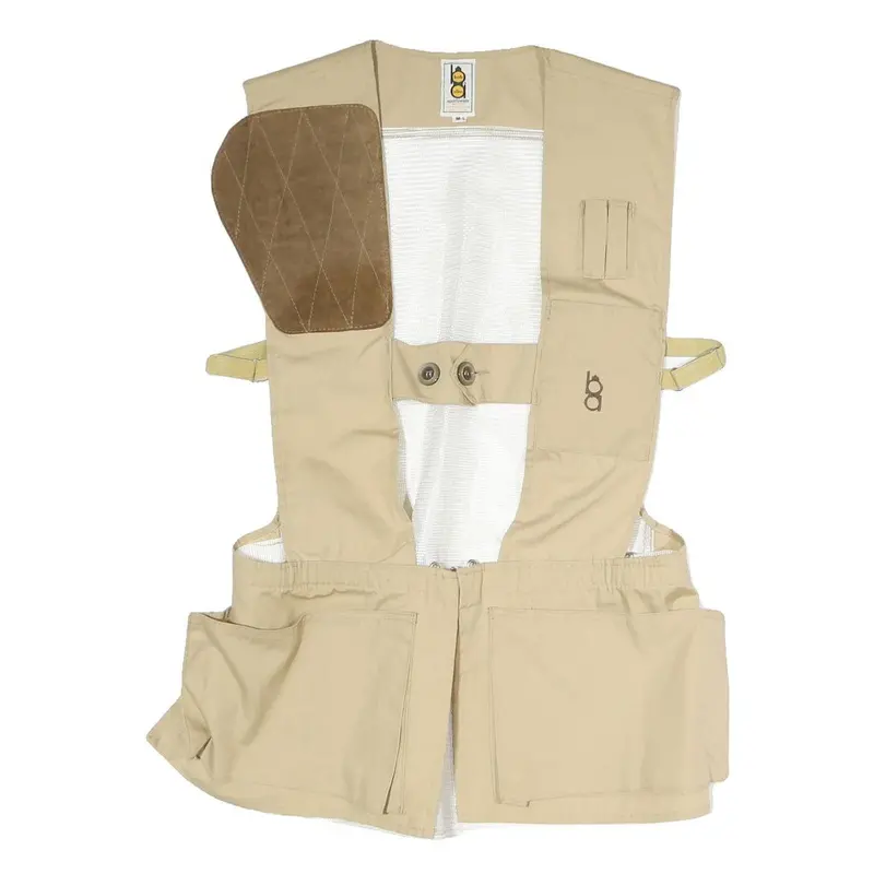 Bob Allen Mens Beige Fishing Mesh Button Jacket M Polyester Blend Outdoor 1