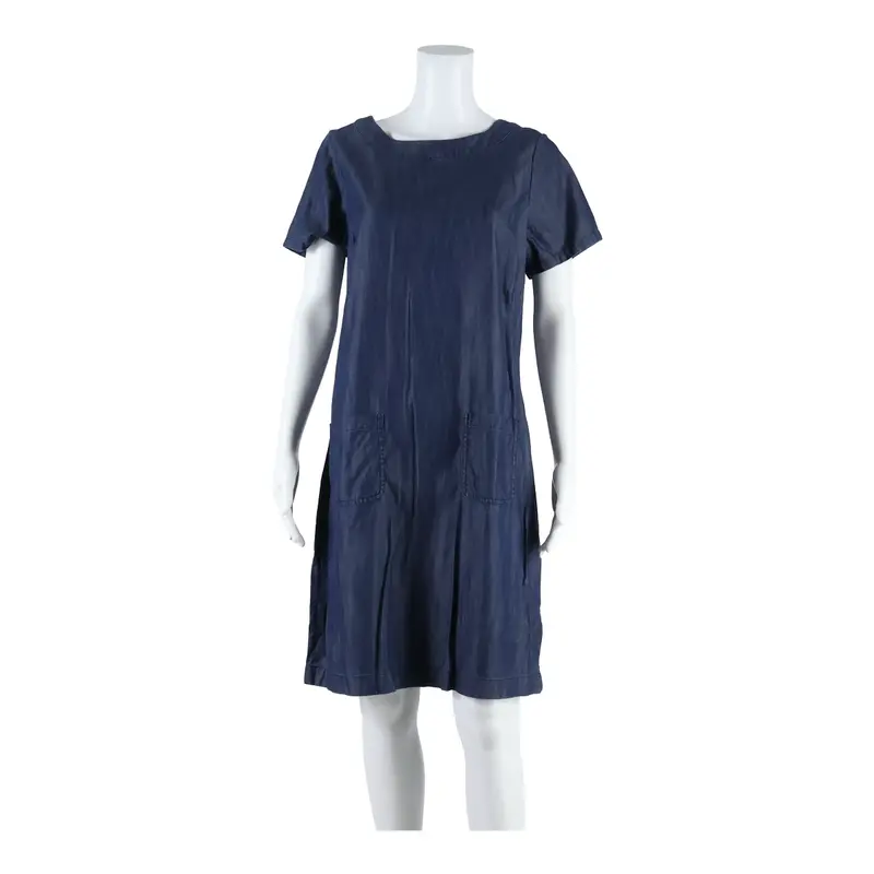 Boden Oversized Womens Shift Dress Blue Short Sleeve Knee Length Uk 14 1