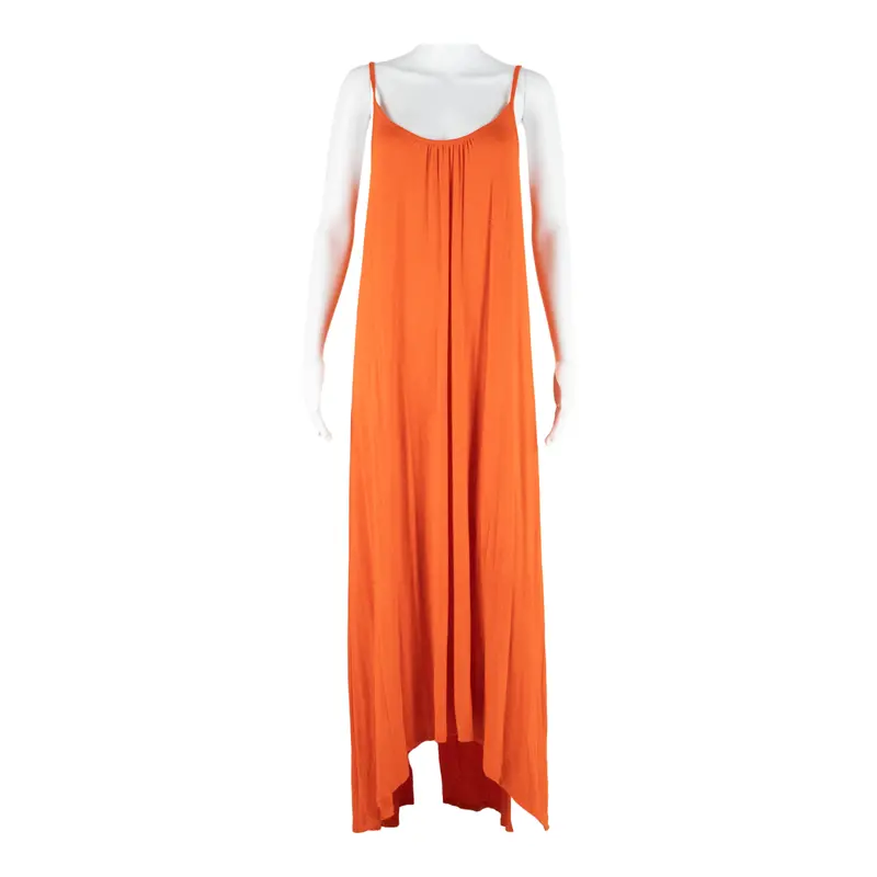 Boden Womens Shift Dress Orange Viscose Sleeveless Long Uk 16 1