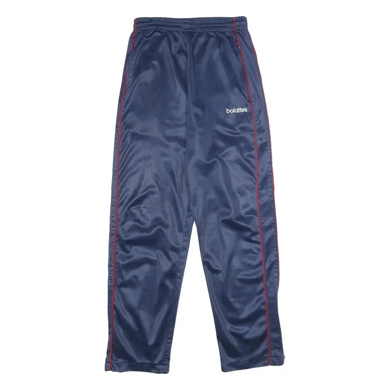 Bolaites Mens Joggers Navy Blue & Red Slim Tapered S W24 L30 Sport Casual 1