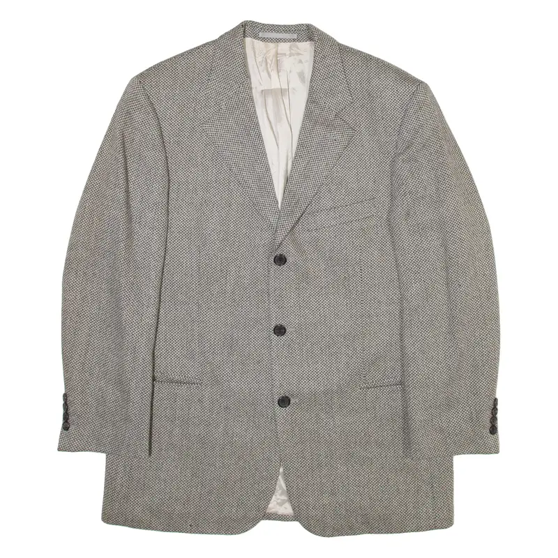Boss Mens Blazer Jacket Grey Wool M 1