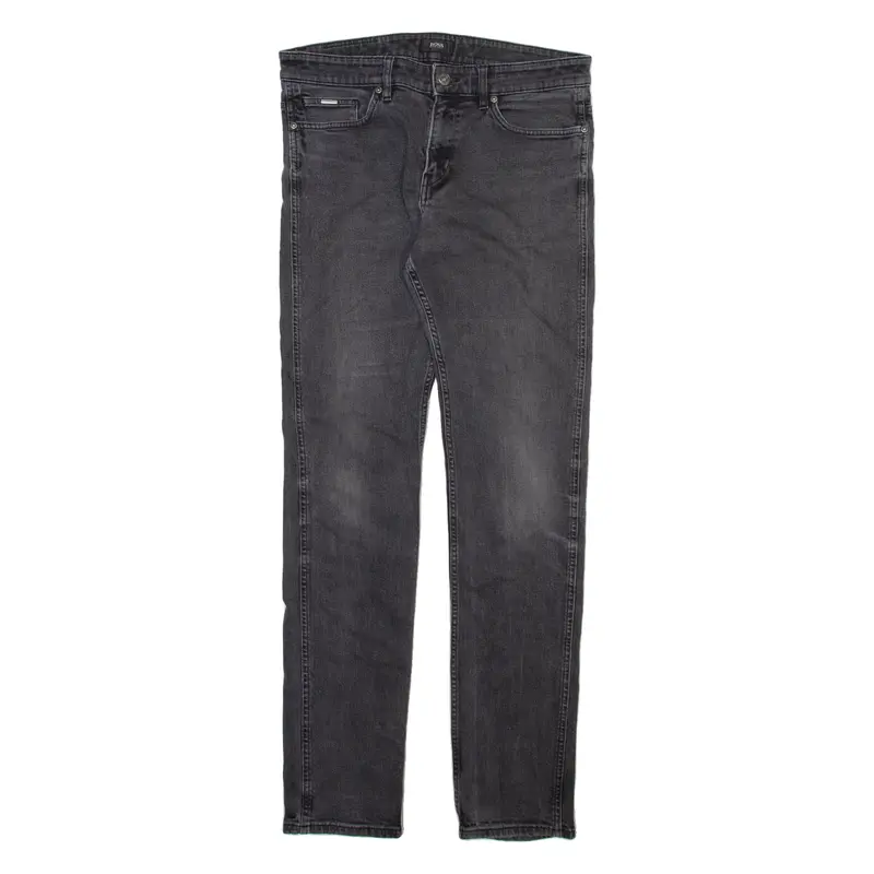 Boss Mens Jeans Green Slim Straight Stone Wash W32 L33 1