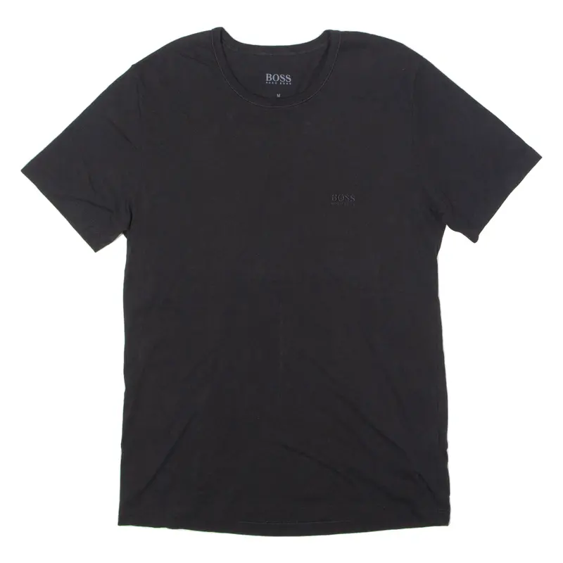 Boss Mens T-Shirt Black Crew Neck M 1