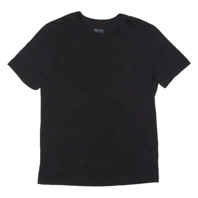 Boss Mens T-Shirt Black Crew Neck M 1