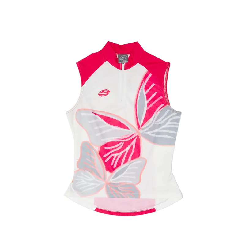 Briko Cycling Womens Jersey Pink Sleeveless 1/4 Zip M 1