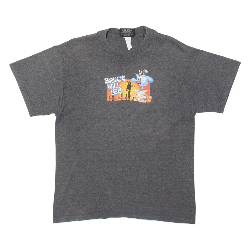 Bruce Lee Mens T-Shirt Grey M 1