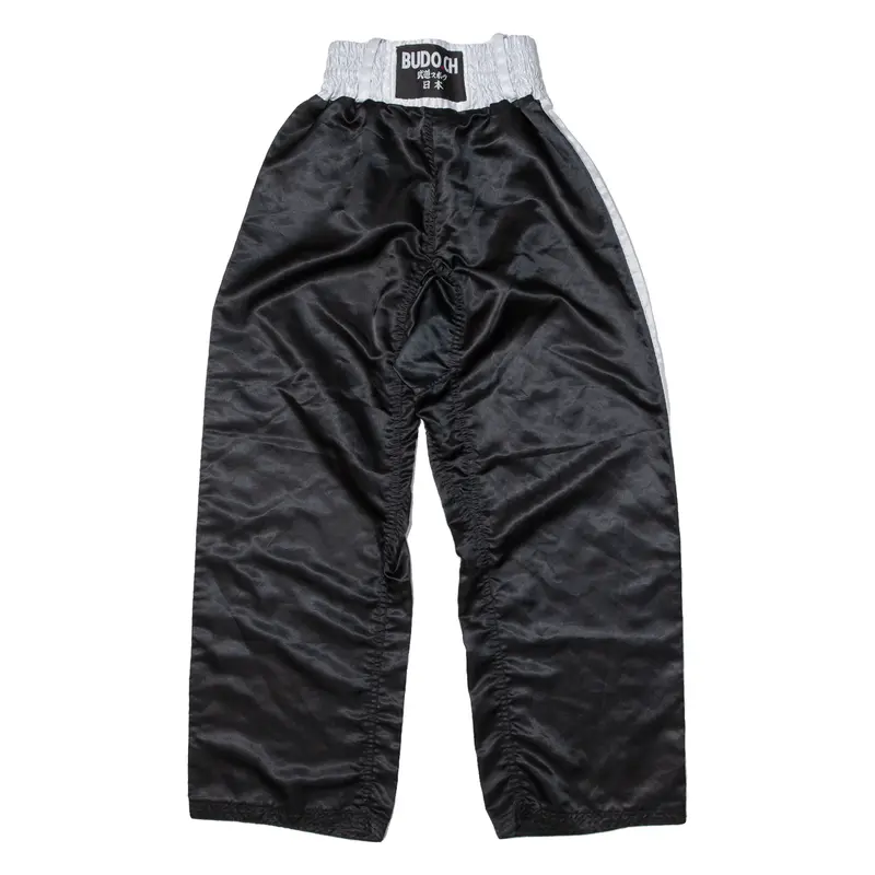 Budo Ch Boxing Mens Track Pants Black Wide-Leg S W22 L28 1