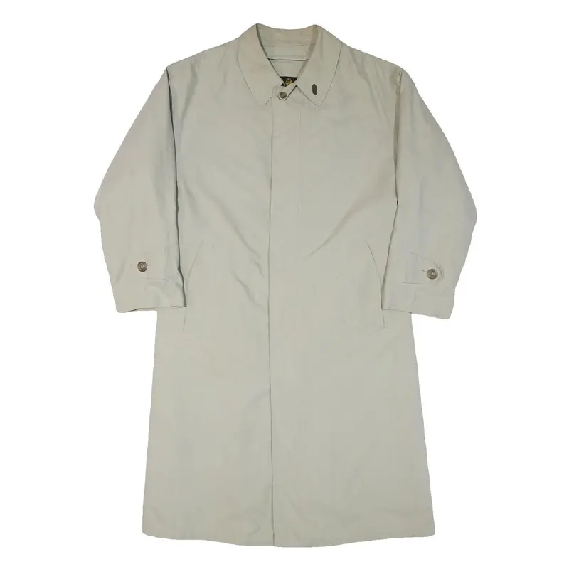 Bugatti Mens Beige Button Jacket Xl Polyester Blend Classic Outerwear 1