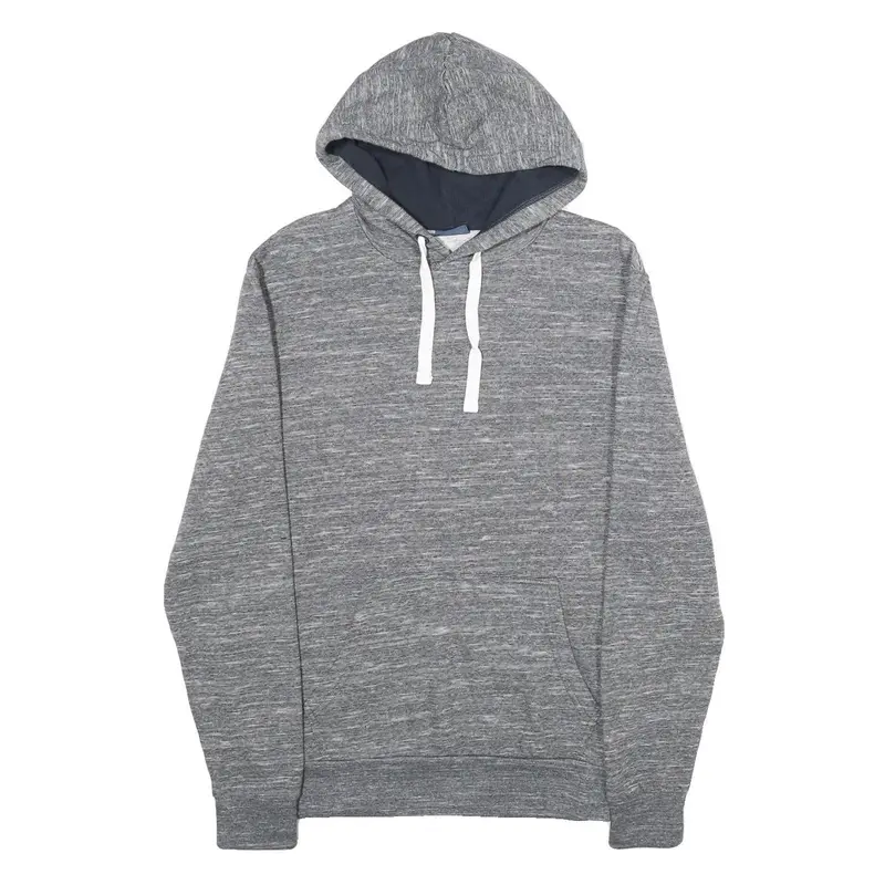 C&A Mens Grey Hoodie M Casual Cotton Blend Pullover Drawstring Hooded Sweatshirt 1