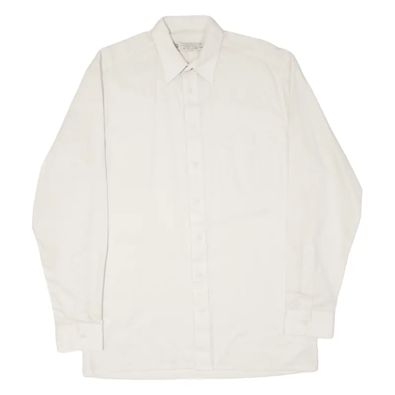 C&A Mens Shirt Cream Striped Long Sleeve S 1