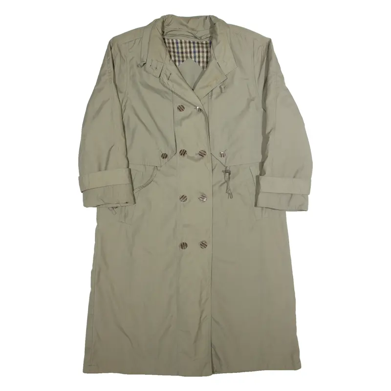 C&A Womens Trench Coat Green 90S L 1