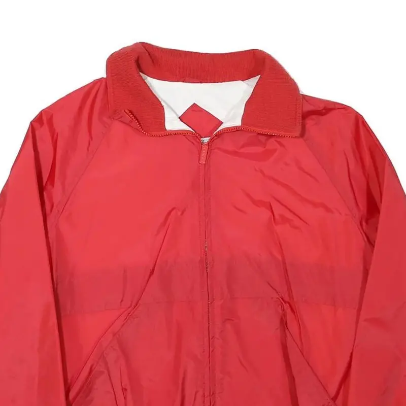 Cabin Creek Womens Red Jacket M Polyester Blend Zip Lightweight Casual Outerwear 2