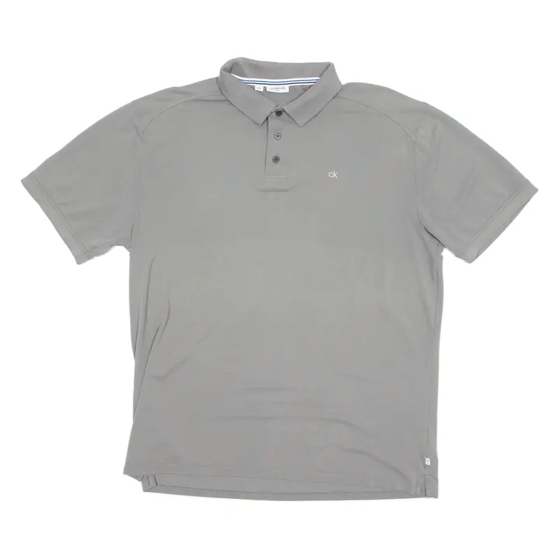 Calvin Klein Golf Mens Polo Shirt Grey Xl 1