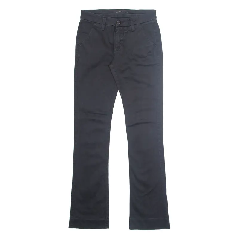 Calvin Klein Jeans Chino Womens Trousers Black Slim Bootcut W36 L26 1
