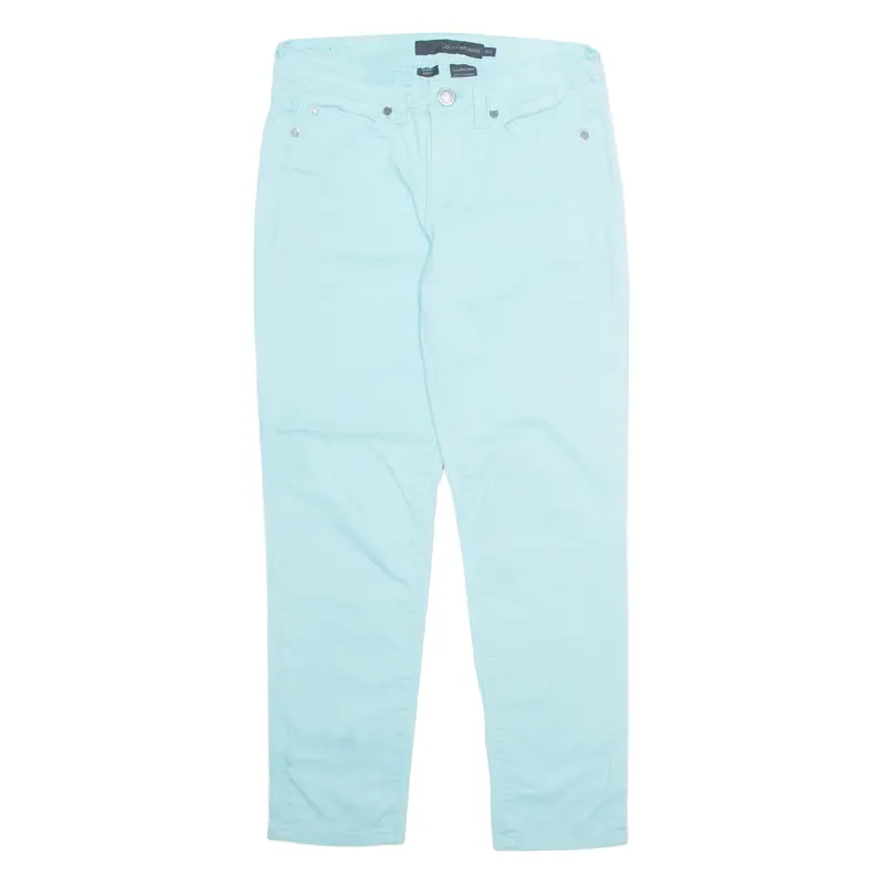 Calvin Klein Jeans Crop Womens Trousers Blue Regular Tapered W26 L26 1