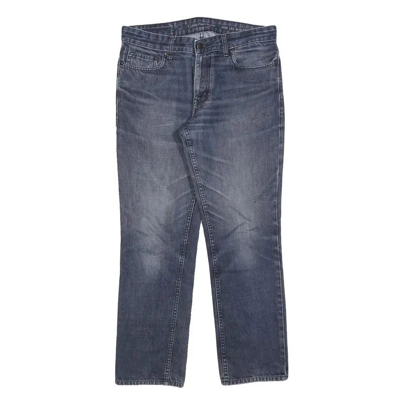 Calvin Klein Jeans Mens Blue Slim Skinny Denim W32 L29 Classic Style 1