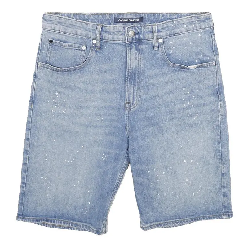Calvin Klein Jeans Mens Denim Blue Casual Shorts L W34 Cotton Blend 1