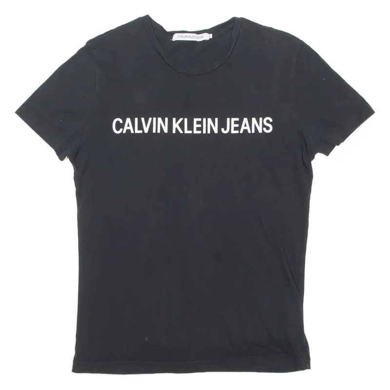 Calvin Klein Jeans Mens T-Shirt Black S 1