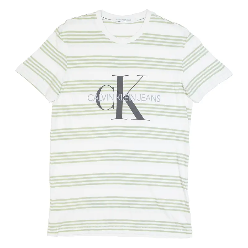 Calvin Klein Jeans Mens T-Shirt White S 1