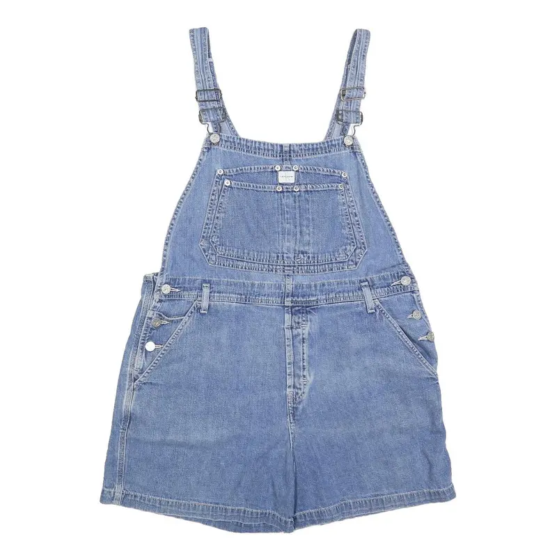 Calvin Klein Jeans Womens Blue Denim Dungarees Loose Cotton L W36 L5 Stylish 1