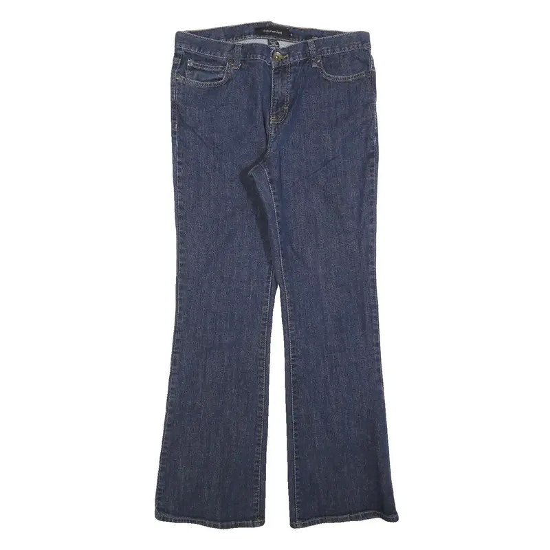 Calvin Klein Jeans Womens Blue Regular Flared Denim Medium W32 L30 Classic 1