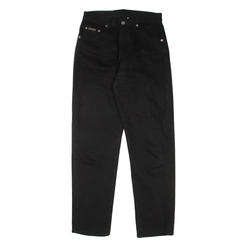 Calvin Klein Jeans Womens Jeans Black Regular Mom Stone Wash W26 L30 1