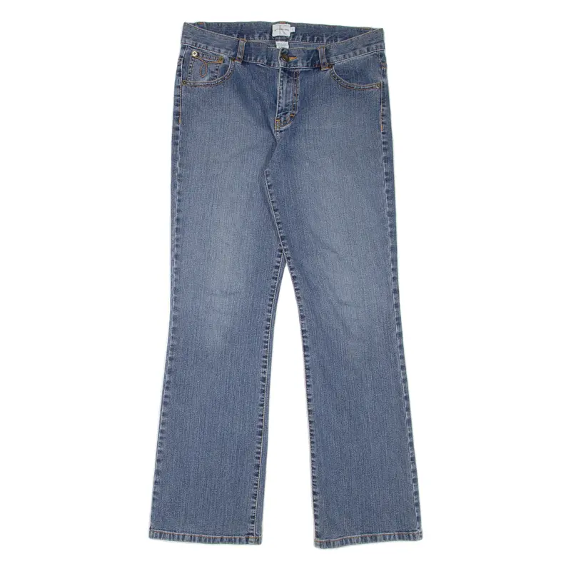 Calvin Klein Jeans Womens Jeans Blue Regular Bootcut Stone Wash W29 L29 1