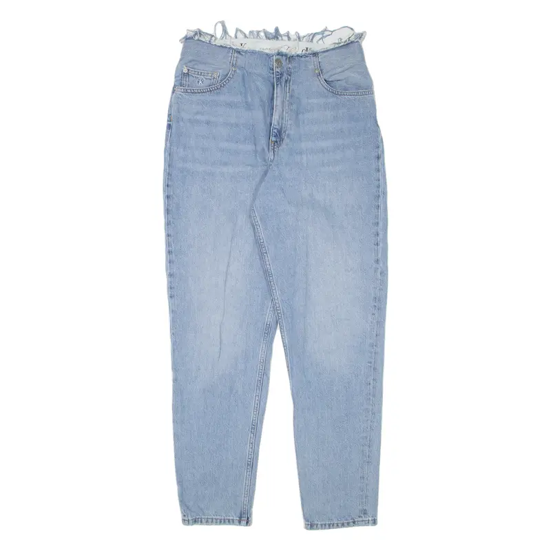 Calvin Klein Jeans Womens Jeans Blue Regular Mom W28 L28 1