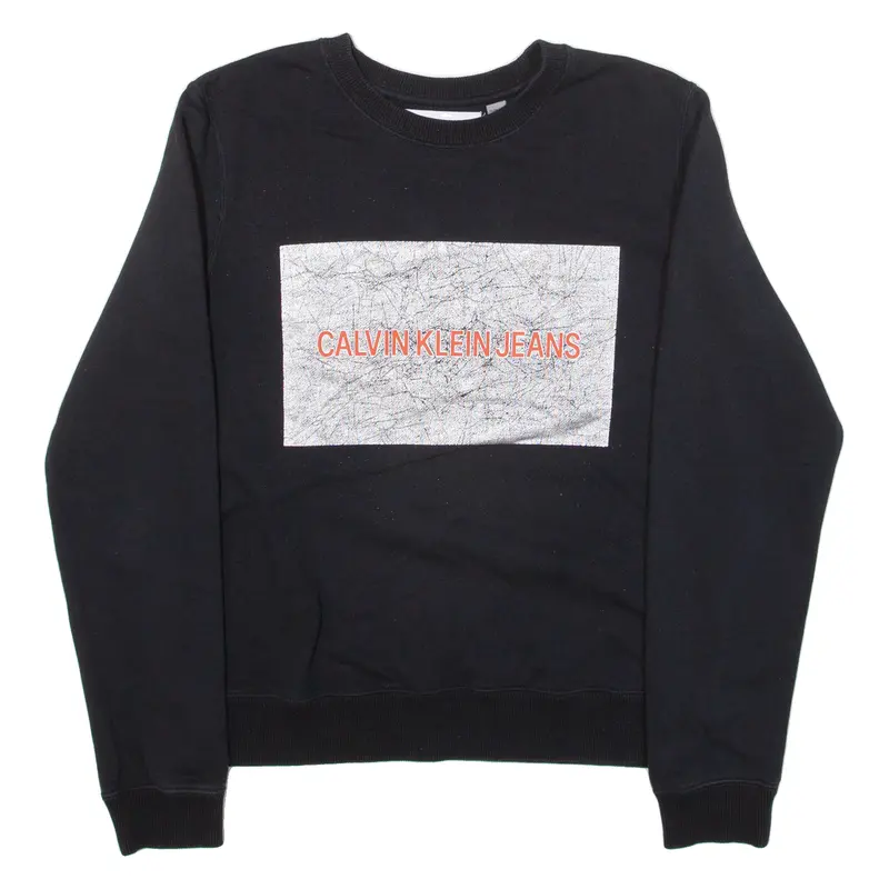 Calvin Klein Jeans Womens Sweatshirt Black Xs 1
