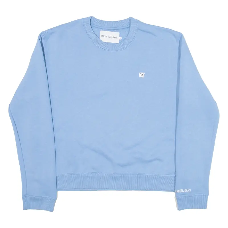 Calvin Klein Jeans Womens Sweatshirt Blue L 1