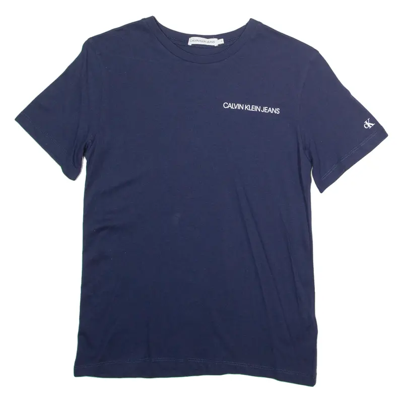 Calvin Klein Jeans Womens T-Shirt Blue Uk 12 1