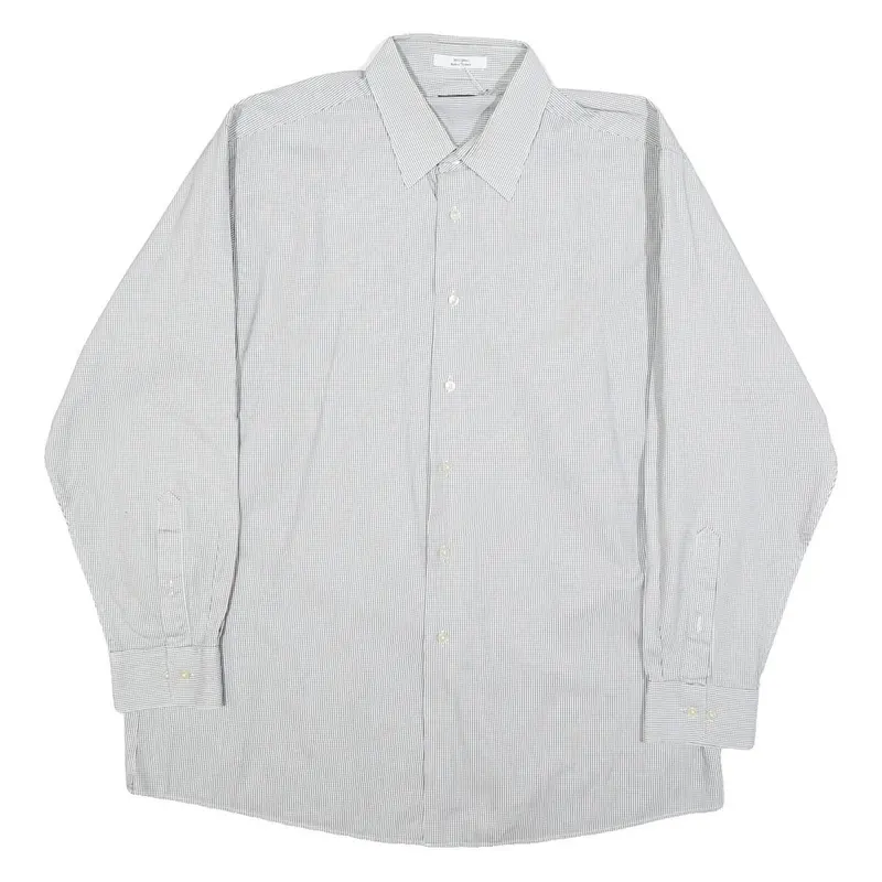 Calvin Klein Mens Blue Shirt Xl Cotton Classic Fit Button Shirt Work Business 1