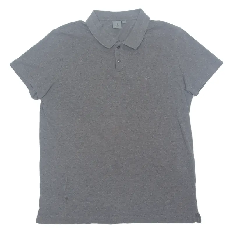 Calvin Klein Mens Polo Shirt Grey M 1