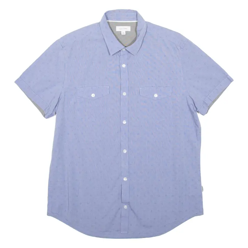 Calvin Klein Mens Shirt Blue Diamond M 1