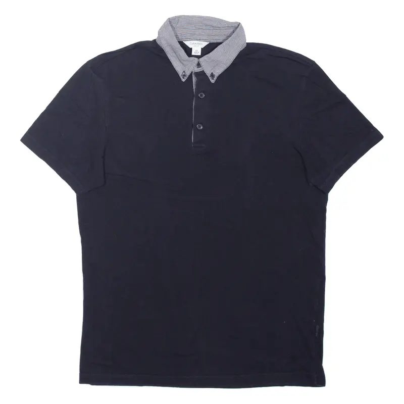 Calvin Klein Slim Fit Mens Polo Shirt Black Xs 1