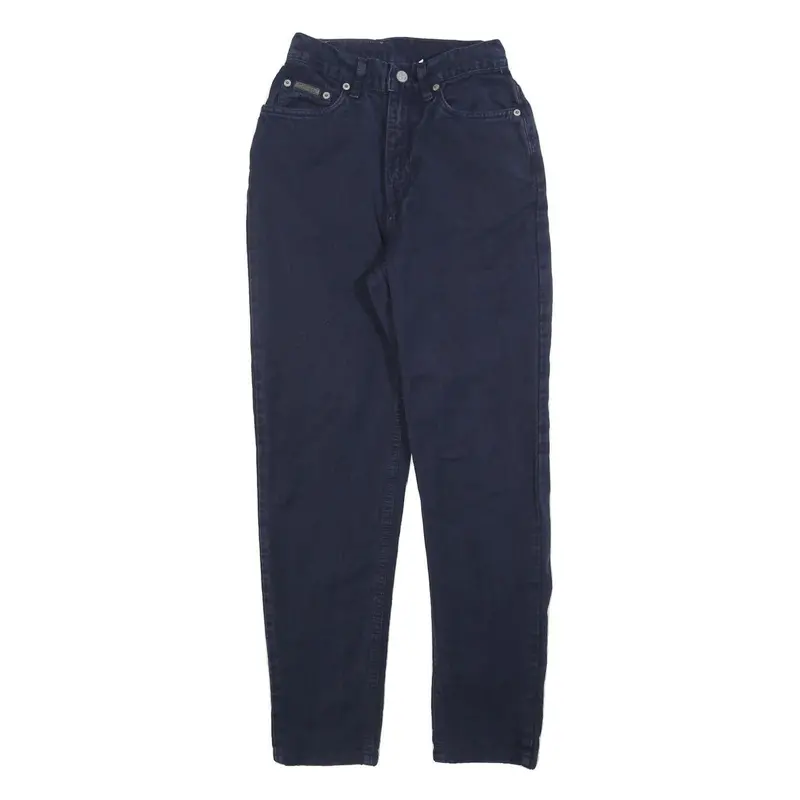 Calvin Klein Womens Jeans Blue Slim Skinny Denim W24 L28 Stylish Zip Closure 1