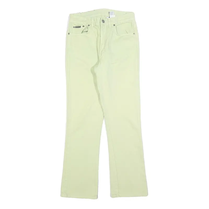 Calvin Klein Womens Jeans Yellow Regular Straight Denim W26 L28 Zip Cotton Blend 1