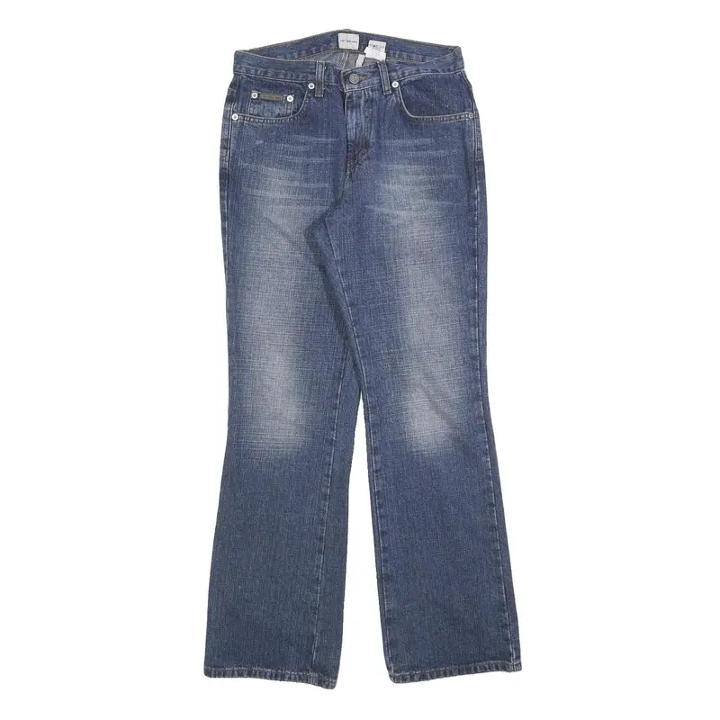 Calvin Klein Womens Regular Fit Blue Denim Jeans W28 L30 Classic Cotton Blend 1