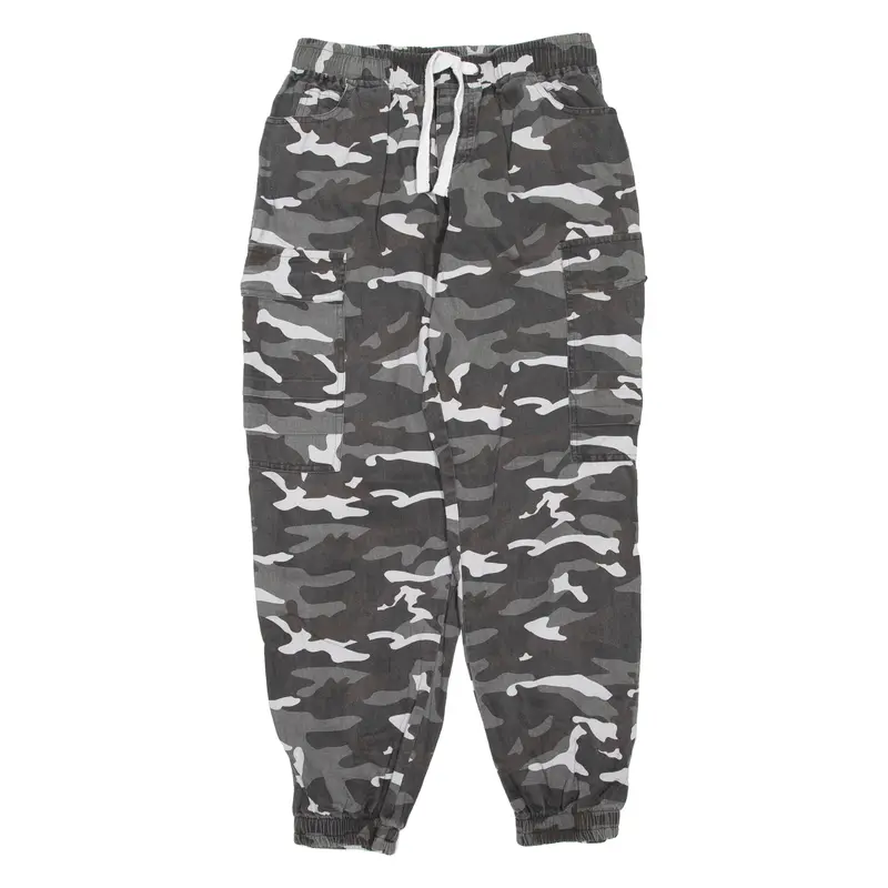 Camo Womens Trousers Grey Regular Tapered W30 L28 1