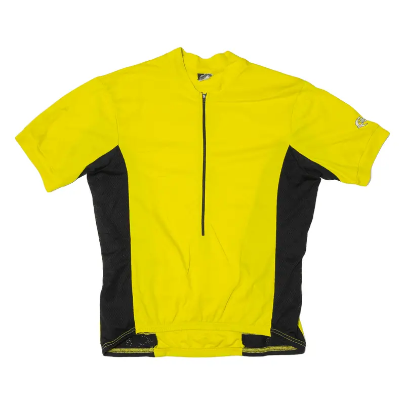 Canari Cycling Mens Jersey Yellow 1/2 Zip L 1