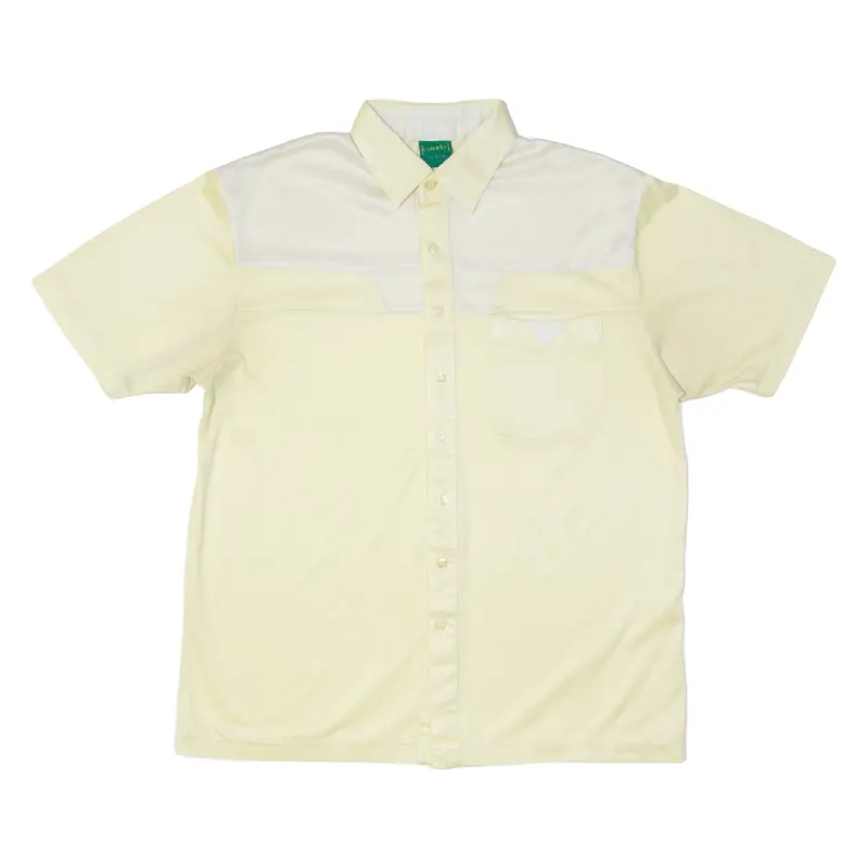 Canda Mens Plain Shirt Yellow 90S M 1