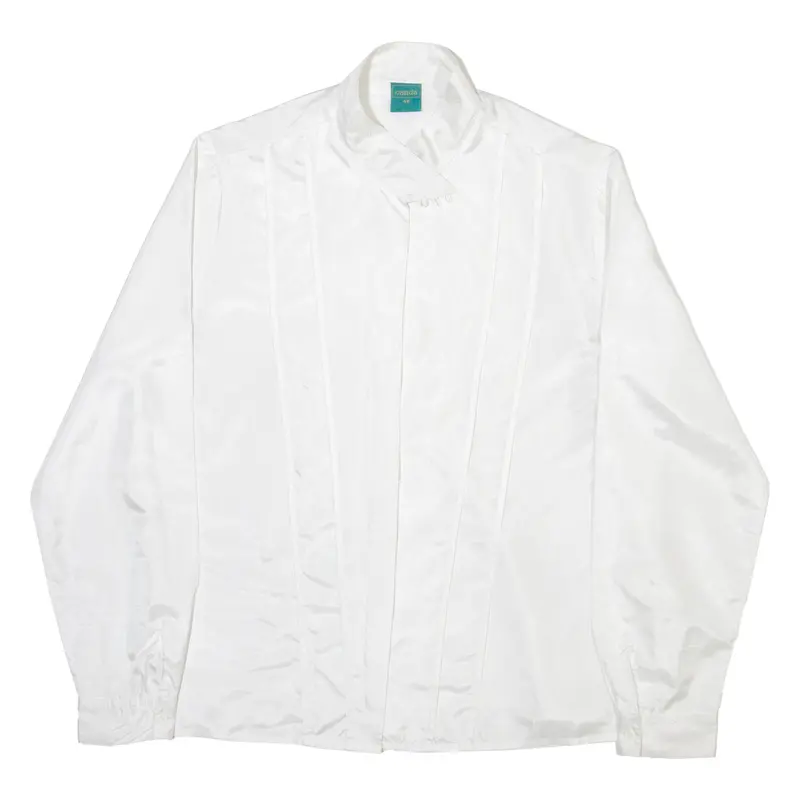 Canda Womens Plain Shirt White Long Sleeve M 1