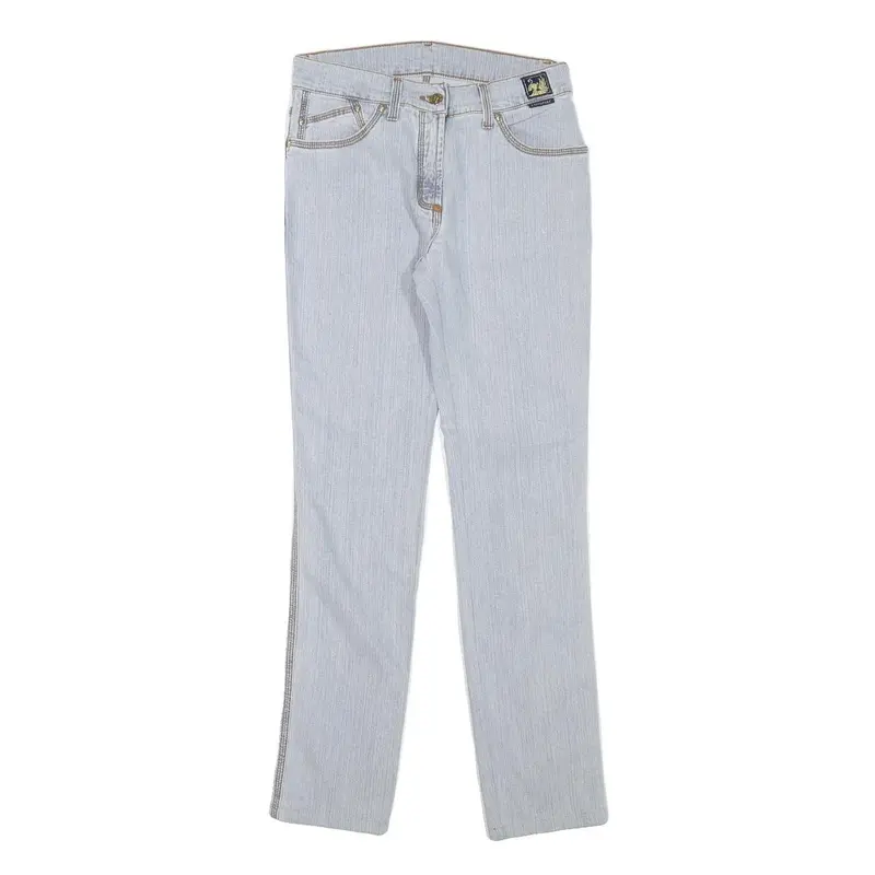Cappopera Womens Slim Blue Denim Slim Jeans W26 L28 Side Stitch Detail 1